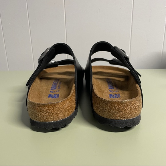 NWT Birkenstock Arizona Soft Footbed, Smooth Leather, Amalfi Black, size 8 - Picture 4 of 9